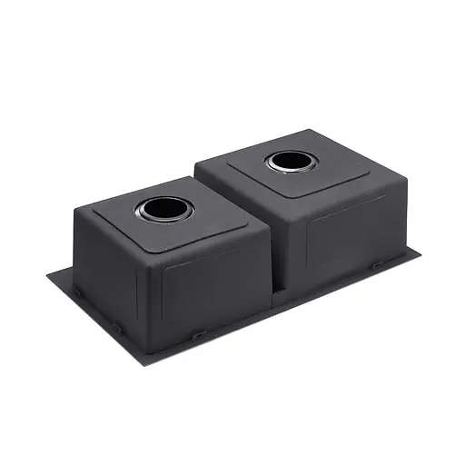 Кухонная мойка Kroner KRP Schwarze - 7843ZHM PVD (3,0/1,0 мм) CV022797, Черный - фото 5