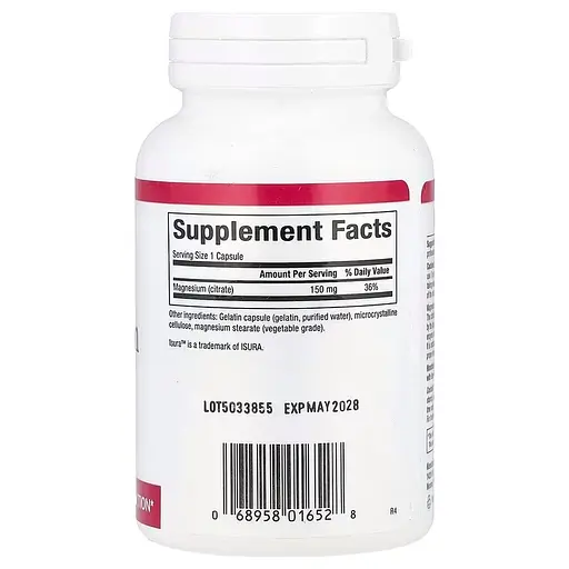 Цитрат магнію Natural Factors Magnesium Citrate 150 mg, 90 капсул для підтримка м'язів та нервової системи - фото 2