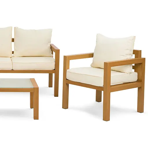 Комплект садовой мебели Di Volio Brescia 3 Натуральный/кремовый - фото 8