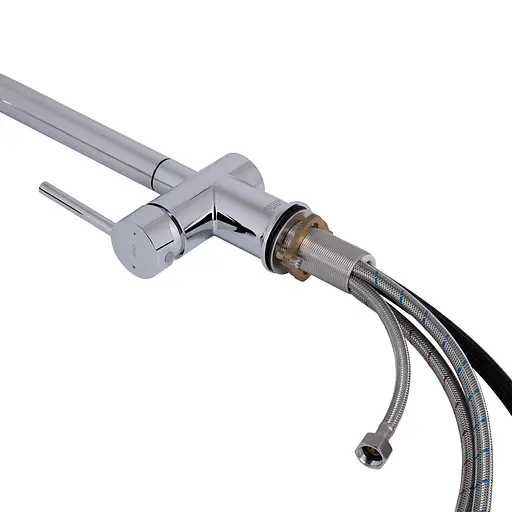 Смеситель для кухни Qtap Rozcesti с выдвижным изливом с подключением для питьевой воды QTROZ366CRM45938 Chrome - фото 7