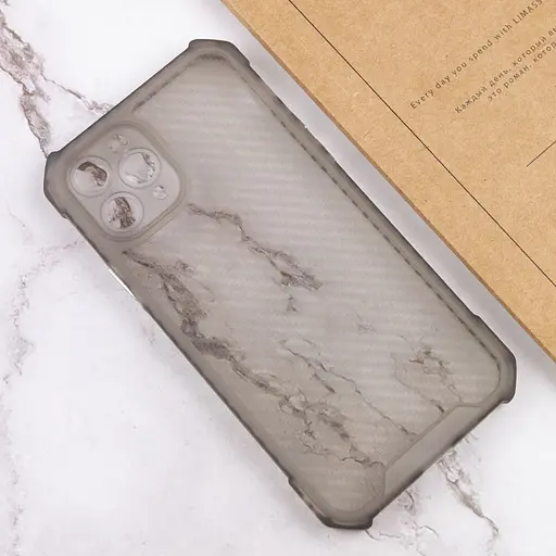 Чохол Epik TPU Ease Carbon color series для Apple iPhone 11 Pro 5.8 Чорний/Прозорий - фото 3