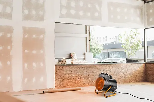 Теплова гармата Neo Tools електрична, 3кВт, 80м кв, 354м куб/год, нагрів. елемент - нерж. сталь, IPX4, чорний - фото 2