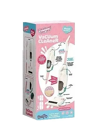 Пылесос вакуумный F 2306-1, 2 в 1, на батарейках, цветные шарики, в коробке (6981848401379) - фото 1