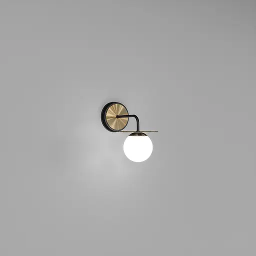 Настінний світильник SV0030-1P BK+GD - фото 1