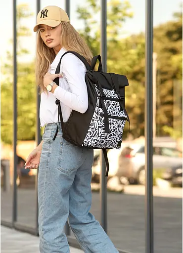 Жіночий рюкзак Sambag ROLLTOP GRAPHITY 41 x 30 x 16 см (24238715) - фото 2