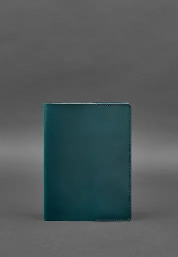 Шкіряна обкладинка для блокнота 6.0 (софт-бук) зелена - фото 2