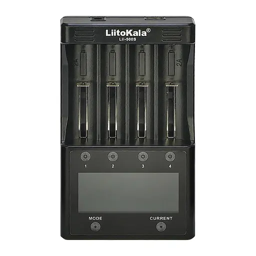 Універсальний зарядний пристрій з тестером LiitoKala Lii-500S для акумуляторів 18650/АА/ААА та інших, 4 слоти - фото 4
