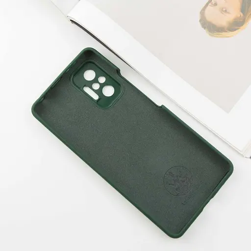 Чохол Silicone Cover Lakshmi Full Camera (AAA) для Xiaomi Redmi Note 10 Pro / 10 Pro Max Зелений / Cyprus Green - фото 3