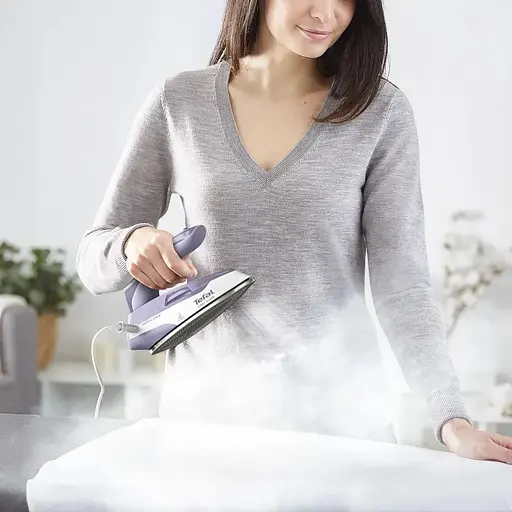 Утюг Tefal First Class дорожный 1000 Вт бело-фиолетовый (DB1612E0) - фото 6