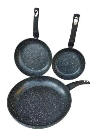 Набор сковородок с антипригарным покрытием Edenberg EB-4115 3 сковородки 20/24/28см Черный - фото 1
