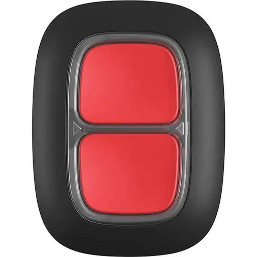 Бездротова екстрена кнопка Ajax DoubleButton black - фото 1