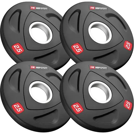 Набор дисков олимпийских Hop-Sport 4 х 2,5кг - фото 2