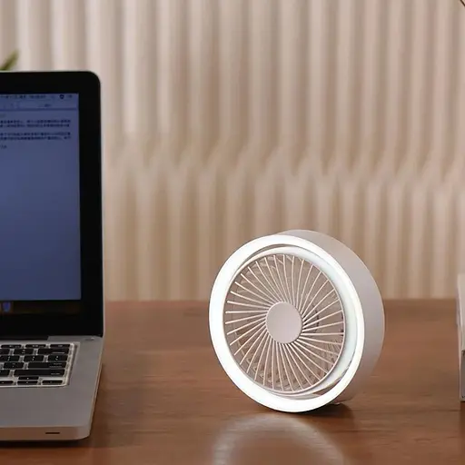 Вентилятор настольный беспроводной GXQC N601 белый - фото 2