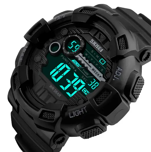 Наручний годинник чоловічий Skmei Champion 1243A Black (1160) - фото 3