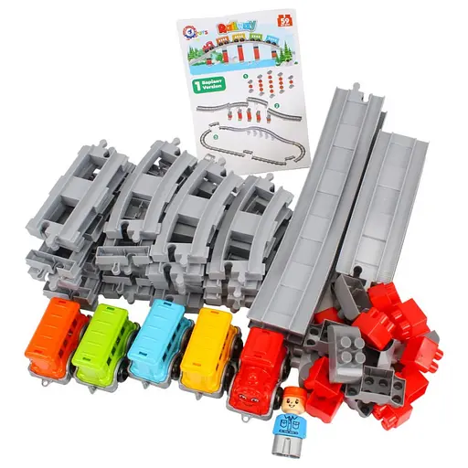 Детский набор конструктора Железная дорога ТехноК 1300TXK 59 деталей - фото 4