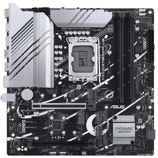 Материнская плата ASUS Prime Z790M-Plus (PRIME Z790M-PLUS) (Socket 1700, Intel Z790, Micro-ATX) - фото 1