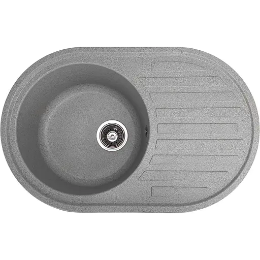 Гранітна кухонна мийка Romzha Elegancia 77 Seda (602) з крилом - фото 1