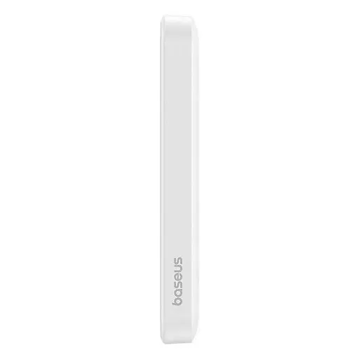Магнитный павербанк Baseus Magnetic 5000 mAh 20 W с беспроводной зарядкой MagSafe и индикатором заряда белый - фото 5