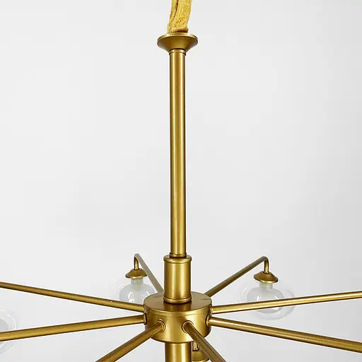 Золота люстра на 12 плафонів Line.F Н 962/12 - фото 3