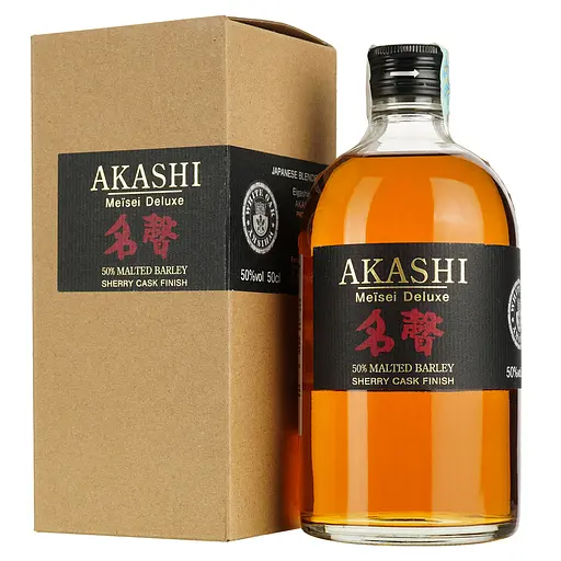 Віскі Akashi Meisei Deluxe Sherry Cask 50% 0.5 л в подарунковій упаковці