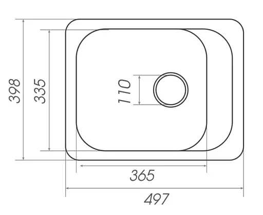 Кухонна мийка Platinum 4050 KORRADO (SP000025138) - фото 2