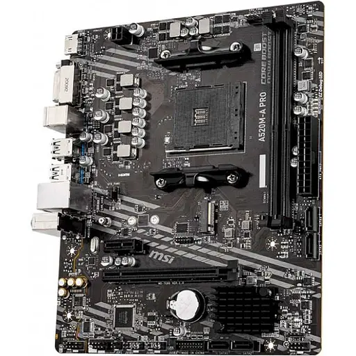 Материнская плата MSI A520M-A Pro (A520M-A PRO) (Socket AM4, AMD A520, Micro-ATX) - фото 2