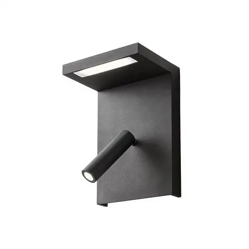 Бра Redo AGOS AP LED 1x6W+1x3W 3000K BLACK (5.1.2) 01-1500 - фото 1