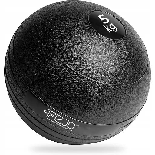 Слембол (медичний м'яч) для кросфіту 4FIZJO Slam Ball 5 кг Black (P-5907739315427) - фото 1