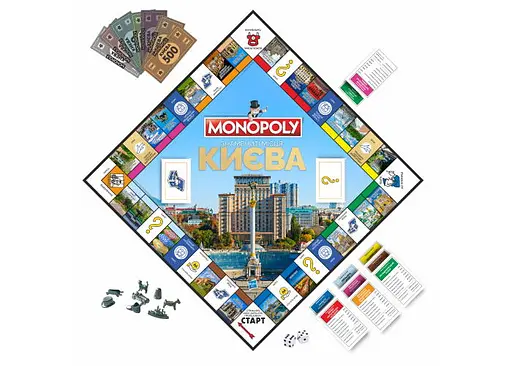 Настольная игра Rozum Монополия. Знаменитые места Киева (укр.) (R015UA) - фото 3
