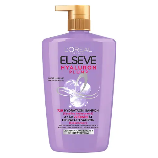 Шампунь-філер L'Oreal Paris Elseve Hyaluron Plump для волосся що потребує зволоження та об'єму 1 л - фото 1
