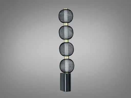 Настінне LED бра Romin чорний 7 Вт сітчасті абажури - фото 3