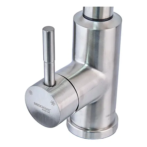 Змішувач для кухні сенсорний з висувним виливом Mixxus LUX-014 Sensor MI6230 Нержавіюча сталь - фото 2