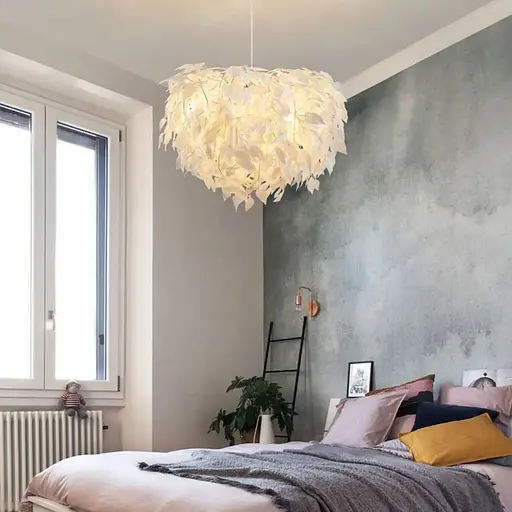 Підвісний білий світильник TRIO у флористичних мотивах d120 см Line.F MJ 185-120 - фото 10