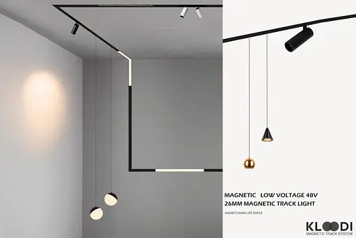 Світильник магнітний трековий Kloodi KDMG-LINE600 PC 24W 3K BK - фото 2