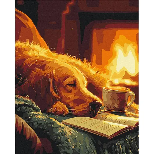 Картина за номерами на підрамнику Brushme Тепло вечора