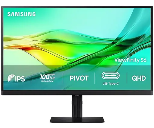 Монітор 27" Samsung ViewFinity HRM S60UD QHD IPS 100Hz (LS27D604UAIXUA) - фото 1