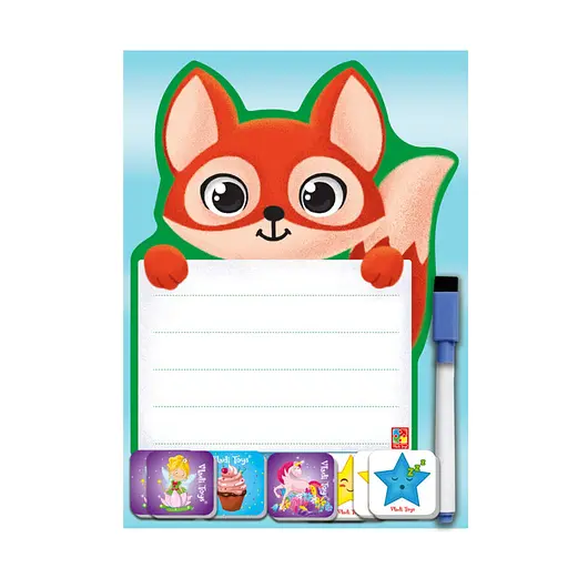 Магнитная доска "Лисица" с маркером Vladi Toys VT3601-21 укр - фото 1