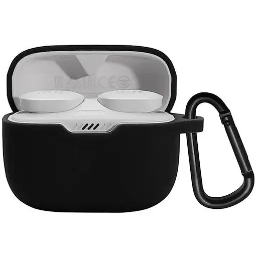 Чохол-накладка DK Silicone Candy Friendly з карабіном для JBL Tune 130NC (black)