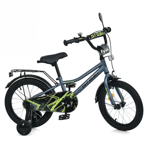 Велосипед дитячий MB 16014-1 колеса 16 дюймів, чорний