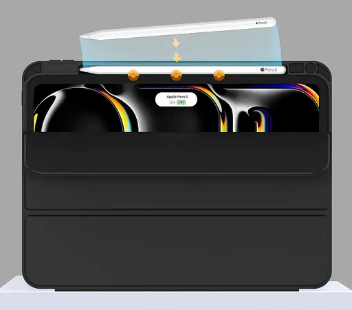 Чохол-книжка DK для Apple iPad Pro 13" M4 2024 Еко-шкіра силікон Smart Case Слот під Стілус black - фото 2
