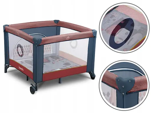 Манеж Lionelo Sofie Blue Cobalt Red - фото 4
