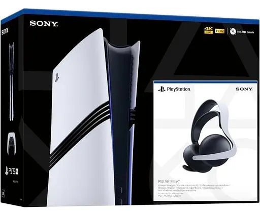 Ігрова консоль Sony PlayStation 5 Pro 2Tb + бездротова гарнітура PULSE Elite White + чохол - фото 2