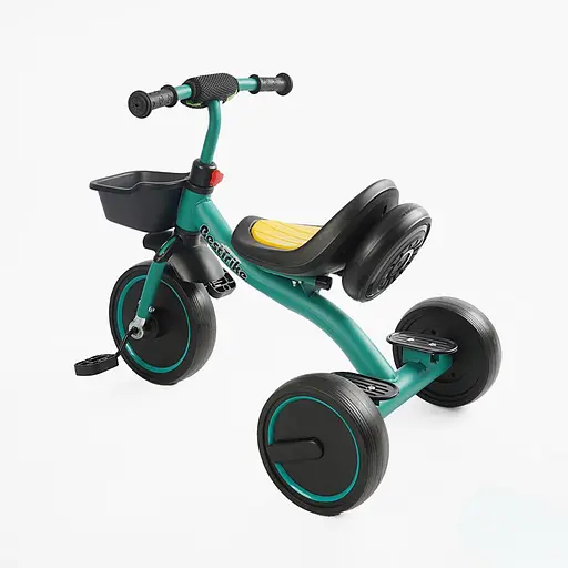 Детский трехколесный велосипед Best Trike BS-47603 со светом и музыкой зеленый - фото 3