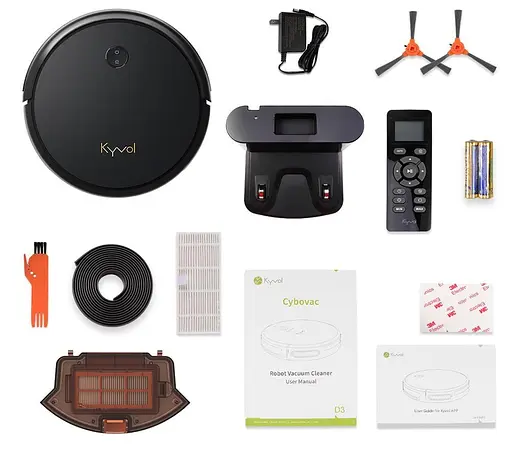 Робот-пилосос Kyvol D3 Random 2600 mA 1800 pa Android+IOS Black - фото 3