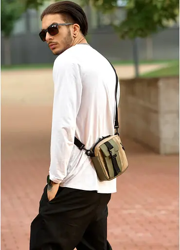 Сумка чоловіча Sambag 17х17х6 см sum0023609 - фото 13