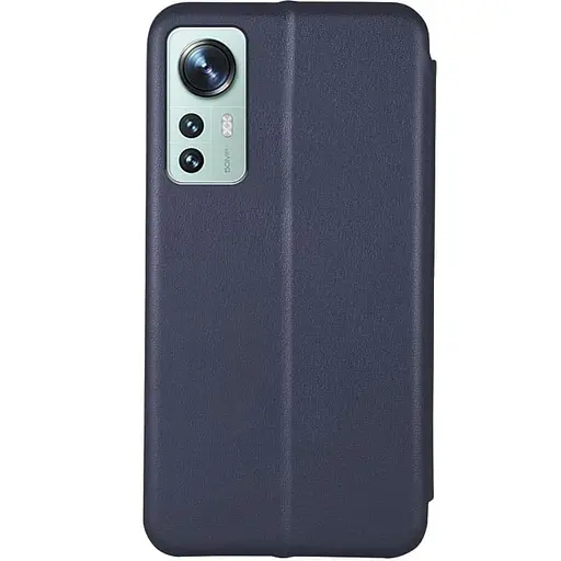 Шкіряний чохол-книжка Classy для Xiaomi 12 Lite Темно-синій - фото 2