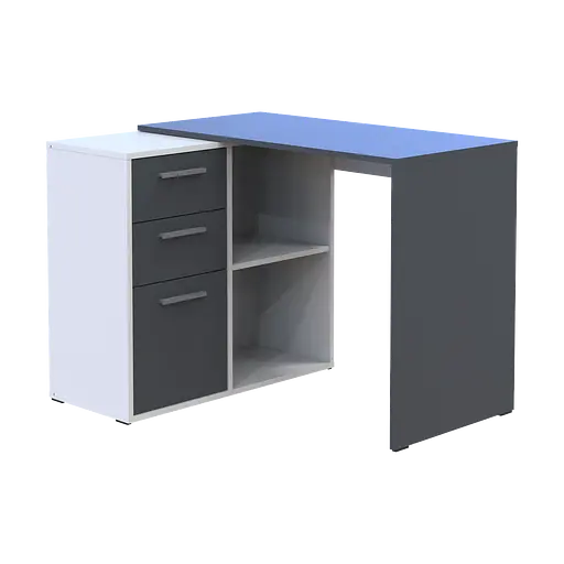 Офісний стіл Doros T8 Білий/Графіт 100х83х75 (41516125)