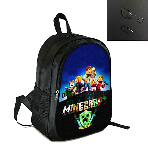 Рюкзак городской/школьный 38×28см с принтом Minecraft Крипер детский, подростковый, спортивный (4162)