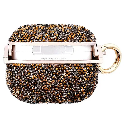 TPU чохол Bling World Rock Diamond для навушників AirPods Pro / Airpods Pro 2 Золотий - фото 3