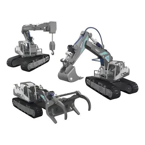 Набор транспортных средств для сборки 3в1 168 шт - фото 2